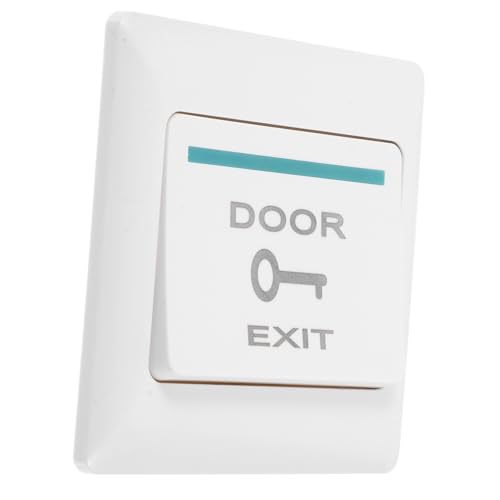 BAZEITFLOW Push-to-exit-taster Panel Für Türzugangskontrolle Robuste Wandplatte Für Türöffner Für Büros Cafés Restaurants Und Mehr Installieren Und Langlebig von BAZEITFLOW