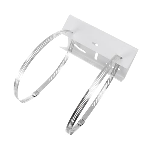 BAZEITFLOW Überwachungskamera Halterung Edelstahl mit Verstellbaren Schlaufen für Senkrechte Stangen Kompatibel Robuste Masthalterung für CCTV Kameras Einfache Montage Inklusive Haltebänder von BAZEITFLOW