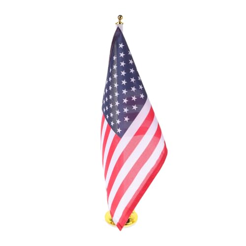 BAZEITFLOW Verstellbarer Auto Fahnenmast Halter mit Stabilem Saugnapf Teleskop US Flaggenhalterung für Fahrzeugparaden Langlebige Kunststoffbasis für Auto und Outdoor US Flagge von BAZEITFLOW