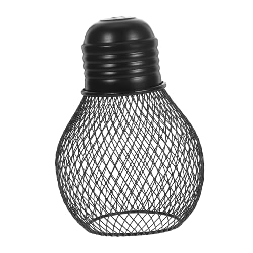 BAZEITFLOW Vintage Eisenlampenschirm Hohl Gestaltet Robuster Metallkäfig Lampenschirm für Pendelleuchte Schlafzimmer Esszimmer Landhausstil Beleuchtung Ersatzschirm von BAZEITFLOW