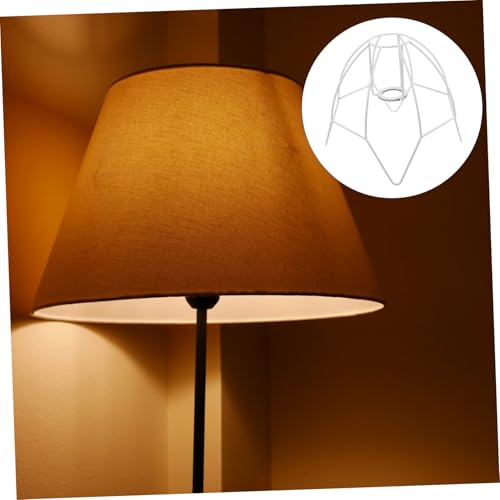 BAZEITFLOW Vintage Lampenschirmrahmen aus Robustem Metall Vielseitiger DIY Lampenhalter für Tischlampen und Kronleuchter Einfache Montage Geeignet für Zuhause und Hotelbeleuchtung von BAZEITFLOW
