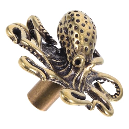 BAZEITFLOW Vintage Messing Türgriff Form Dekorativer Nautischer Möbelknopf Langlebiger Messing Schubladenknauf Design für Kommode Kleiderschrank Vielseitiger Wohnaccessoire von BAZEITFLOW