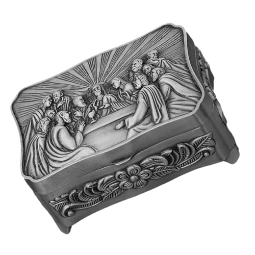 BAZEITFLOW Vintage Metall Schmuckkästchen Klein Kompakt Tragbar mit Feiner Handwerkskunst und Einzigartigem Muster Dekorative Aufbewahrungsbox für Ringe Ohrringe Halsketten Geschenkbox für BAZEITFLOW Vintage Metall Schmuckkästchen Klein Kompakt Tragbar mit Feiner Handwerkskunst und Einzigartigem Muster Dekorative Aufbewahrungsbox für Ringe Ohrringe Halsketten Geschenkbox für von BAZEITFLOW