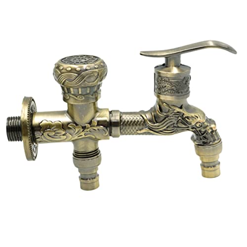BAZEITFLOW Vintage Wandarmatur mit Ausläufen Antiker Stil Einhebelmischer für Waschmaschine Moppspüle und Garten Separate Steuerung Langlebig und Vielseitig für Badezimmer und Waschküche BAZEITFLOW Vintage Wandarmatur mit Ausläufen Antiker Stil Einhebelmischer für Waschmaschine Moppspüle und Garten Separate Steuerung Langlebig und Vielseitig für Badezimmer und Waschküche von BAZEITFLOW