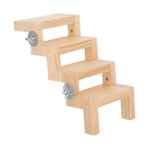 BAZEITFLOW Vogelkäfig Kletterleiter Holz Z Förmige Plattform Multifunktional für Papageien Wellensittiche Hamster und Kleine Haustiere zur Beschäftigung und Krallenpflege BAZEITFLOW Vogelkäfig Kletterleiter Holz Z Förmige Plattform Multifunktional für Papageien Wellensittiche Hamster und Kleine Haustiere zur Beschäftigung und Krallenpflege von BAZEITFLOW