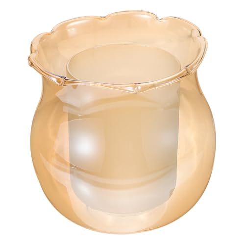 BAZEITFLOW Wandlampenschirm aus Bernsteinfarbenem Doppelglas Ersatzglas Lampenschirm für Pendelleuchte Minimalistischer Glasschirm für Wohnzimmer Schlafzimmer Küche Kompatibel mit BAZEITFLOW Wandlampenschirm aus Bernsteinfarbenem Doppelglas Ersatzglas Lampenschirm für Pendelleuchte Minimalistischer Glasschirm für Wohnzimmer Schlafzimmer Küche Kompatibel mit von BAZEITFLOW