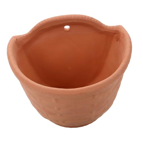 BAZEITFLOW Wandmontierter Blumentopf Aus Keramik Für Zimmerpflanzen Wandpflanzenhalter Gartentöpfe Wandtöpfe Für Pflanzen Hängende Blumentöpfe Für Den Innenbereich An Der Wand von BAZEITFLOW