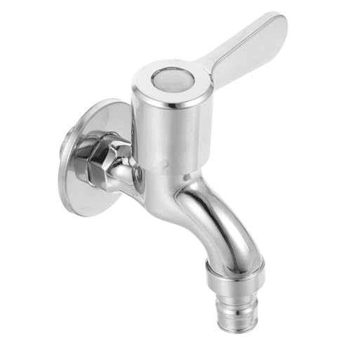 BAZEITFLOW Wandmontierter Einzel Kaltwasserhahn Waschmaschinen Wasserhahn Schnellöffnend Leckfrei Modern für Innen Außen Küche Garten von BAZEITFLOW
