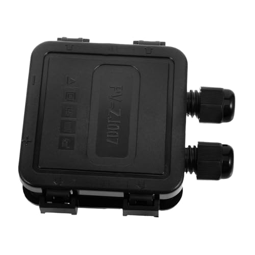 BAZEITFLOW Wasserdichte Flammgeschützte Photovoltaik Anschlussdose mit Doppelöffnung und Diode Sichere Verbindung für Outdoor Kabel Vielseitige Verkabelung Robust für Anspruchsvolle von BAZEITFLOW