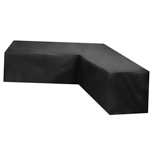 BAZEITFLOW Wasserdichter Förmiger Sofabezug Oxford für Gartenmöbel Outdoor Ecksofa Abdeckung mit Praktischer Zugkordel Schützt vor Sonne Wind und Tieren von BAZEITFLOW