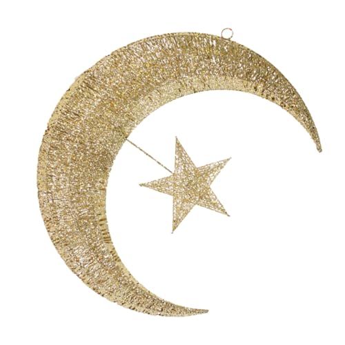 BAZEITFLOW Weihnachtsdekoration Goldener Mond und Sternanhänger aus Glitzernd Hängend für Weihnachtsbaum Fenster Wand Festliche Deko für Zuhause und Party BAZEITFLOW Weihnachtsdekoration Goldener Mond und Sternanhänger aus Glitzernd Hängend für Weihnachtsbaum Fenster Wand Festliche Deko für Zuhause und Party von BAZEITFLOW