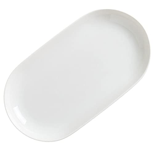 BAZEITFLOW Weiße Ovaler Servierteller Keramik Geschirr Food Serving Plate Snackteller Fächern Spülmaschinenfest Für Familie Restaurant Partys BAZEITFLOW Weiße Ovaler Servierteller Keramik Geschirr Food Serving Plate Snackteller Fächern Spülmaschinenfest Für Familie Restaurant Partys von BAZEITFLOW