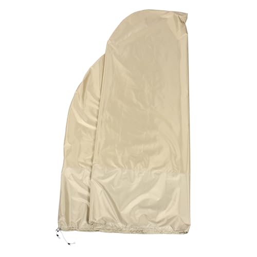 BAZEITFLOW wasserdichte Oxford Oxfordstoff Hängesessel Abdeckung mit UV Schutz Verstellbarem Kordelzug Staubdicht und Outdoor Garten Schaukel Schutz für Patio Hanging Egg Chair Khaki von BAZEITFLOW
