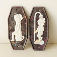 2Er Set Toilettenschilder Für Zuhause Badezimmertürschild + Toilettenschild 2Er Set Toilettenschilder Für Zuhause Badezimmertürschild + Toilettenschild von BAZOOR