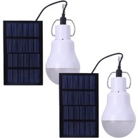 2er Pack Solarlampe 15W LED-Licht tragbare Glühbirne für Außenbeleuchtung Wandern Camping Angelzelt Wandern Innen 2er Pack Solarlampe 15W LED-Licht tragbare Glühbirne für Außenbeleuchtung Wandern Camping Angelzelt Wandern Innen von BAZYWTYH