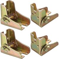 4 x klappbare Tischbeine mit Verriegelung, 90-Grad-klappbare Tischbeine mit Selbstverriegelung, klappbarer Verriegelungshalter, klappbares Scharnier von BAZYWTYH