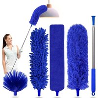 5-in-1 Staubwedel-Reinigungskit, Staubwedel mit ausziehbarem Griff, 100 Zoll ausziehbarer Staubwedel, Mikrofaser-Staubwedel - Blau 5-in-1 Staubwedel-Reinigungskit, Staubwedel mit ausziehbarem Griff, 100 Zoll ausziehbarer Staubwedel, Mikrofaser-Staubwedel - Blau von BAZYWTYH