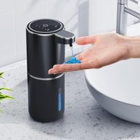 Automatischer Flüssigseifenspender, 380 ml, Wandhalterung, 4 Geschwindigkeiten, einstellbar, wiederaufladbar per USB, mit Infrarot-Bewegungssensor Automatischer Flüssigseifenspender, 380 ml, Wandhalterung, 4 Geschwindigkeiten, einstellbar, wiederaufladbar per USB, mit Infrarot-Bewegungssensor von BAZYWTYH