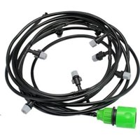 Mikro-Düsen-Sprühsatz, automatisches Tropfbewässerungssystem Micro Flow mit Verteilerrohr und verstellbarer Düse (10 m) von BAZYWTYH