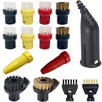 Satz mit 15 Zubehörteilen für Karcher Dampfreiniger Easyfix SC1 SC2 SC3 SC4 SC5 Rundbürsten, Düsen, Mundstücke, Ersatzteile von BAZYWTYH