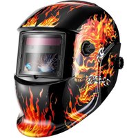 Schweißmaske mit variabler Dunkelstufe, Totenkopf-Design, automatischer LCD-Abblendfilter für ARC-, TIG- und MIG-Schweißen sowie Schleifen Schweißmaske mit variabler Dunkelstufe, Totenkopf-Design, automatischer LCD-Abblendfilter für ARC-, TIG- und MIG-Schweißen sowie Schleifen von BAZYWTYH