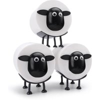 Set aus 3 WC-Rollenhaltern mit Schaf-Motiv – Lustiger Toilettenpapierhalter im Stehen – 3D-gedruckt – Schwarz – Lustiger Seidenpapierrollenhalter Set aus 3 WC-Rollenhaltern mit Schaf-Motiv – Lustiger Toilettenpapierhalter im Stehen – 3D-gedruckt – Schwarz – Lustiger Seidenpapierrollenhalter von BAZYWTYH