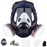 Vollgesichtsgasmaske – Gasmaske mit Sichtfeld – Ausgestattet mit zwei chemisch-biologischen Filterkartuschen mit Dampf Nr. 7 gegen Vollgesichtsgasmaske – Gasmaske mit Sichtfeld – Ausgestattet mit zwei chemisch-biologischen Filterkartuschen mit Dampf Nr. 7 gegen von BAZYWTYH