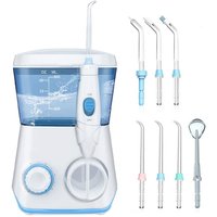 Wasserstrahlgerät Jet Dentaire – Mit 7 Multifunktionsdüsen, 10 Wasserdruckeinstellungen, IPX7 wasserdicht, 600 ml Zahnspülung für Familienpflege von BAZYWTYH