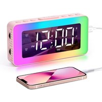 Wecker für Kinder und Erwachsene – Digitaluhr mit Doppelalarm, 8 Schlafgeräuschen, Nachtlicht und Schlaftimer Wecker für Kinder und Erwachsene – Digitaluhr mit Doppelalarm, 8 Schlafgeräuschen, Nachtlicht und Schlaftimer von BAZYWTYH