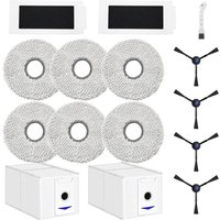 Zubehör für ECOVACS DEEBOT T30 Pro Omni / T30 Omni Saugroboter Ersatzteil, 6 Tücher + 2 Staubbeutel + 4 Seitenbürsten + 2 Filter Zubehör für ECOVACS DEEBOT T30 Pro Omni / T30 Omni Saugroboter Ersatzteil, 6 Tücher + 2 Staubbeutel + 4 Seitenbürsten + 2 Filter von BAZYWTYH