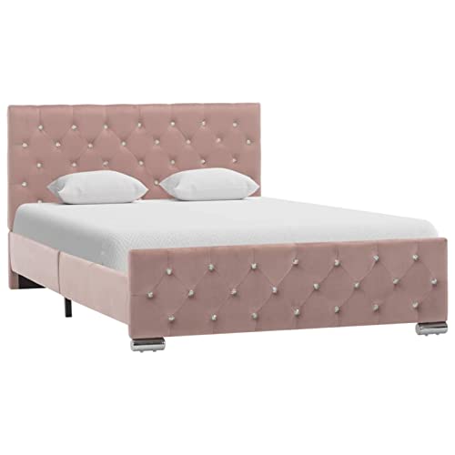 BAZZI Bettrock für Doppelbett/Einzelbett, rosa Bettrock aus Samt, 120 x 200 cm BAZZI Bettrock für Doppelbett/Einzelbett, rosa Bettrock aus Samt, 120 x 200 cm von BAZZI