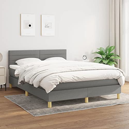 BAZZI Einzelbett/Doppelbett, Federbett mit Matratze dunkelgrau, 140 x 200 cm, Stoff #2 BAZZI Einzelbett/Doppelbett, Federbett mit Matratze dunkelgrau, 140 x 200 cm, Stoff #2 von BAZZI