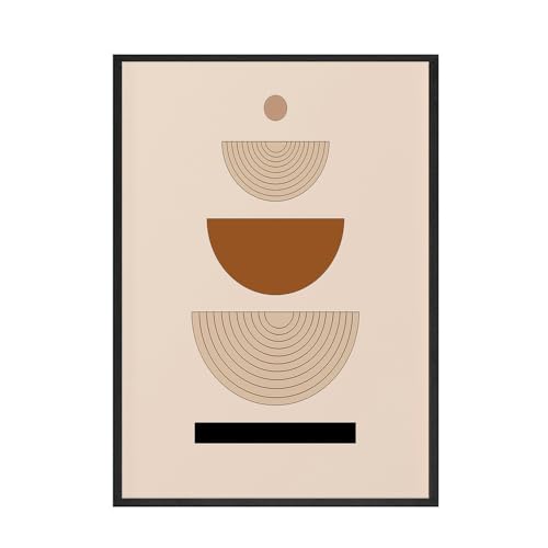 Abstrakte geometrische Poster Farbblock Leinwand Malerei Minimalistische Kunstdruck Neutralwand Bild für Wohnzimmer Home Dekor (Color : B, Size : 40x50cm No Frame) von BAgLev