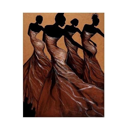 Modernes Poster und druck afrikanische sexy tanzen frauen leinwand malerei wandkunst Bild für wohnzimmer wohnkultur (Color : B, Size : 30x40CM NO FRAME) von BAgLev