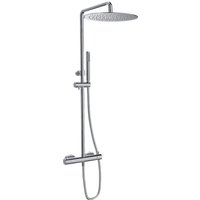 Sanycces loop Rain Duschsystem mit Thermostat 30 cm, chrom von BB BÄDER BOUTIQUE