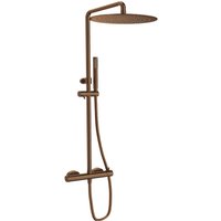 SANYCCES LOOP Rain Duschsystem mit Thermostat 30 cm, rosegold gebürstet von BB BÄDER BOUTIQUE