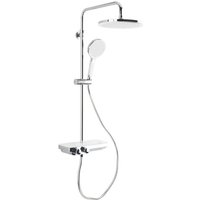 Bb Bäder Boutique - bb saugen Rain Duschsystem mit Thermostat 25,4 cm, weiß/chrom von BB BÄDER BOUTIQUE