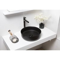 Bb Bäder Boutique - sat lofty Waschschale ø 39cm x 12h mit Ablaufgarnitur, schwarz matt Bb Bäder Boutique - sat lofty Waschschale ø 39cm x 12h mit Ablaufgarnitur, schwarz matt von BB BÄDER BOUTIQUE