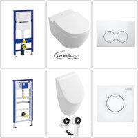 Villeroy & Boch Subway Urinal mit Wand wc und Geberit Set in weiß von BB BÄDER BOUTIQUE