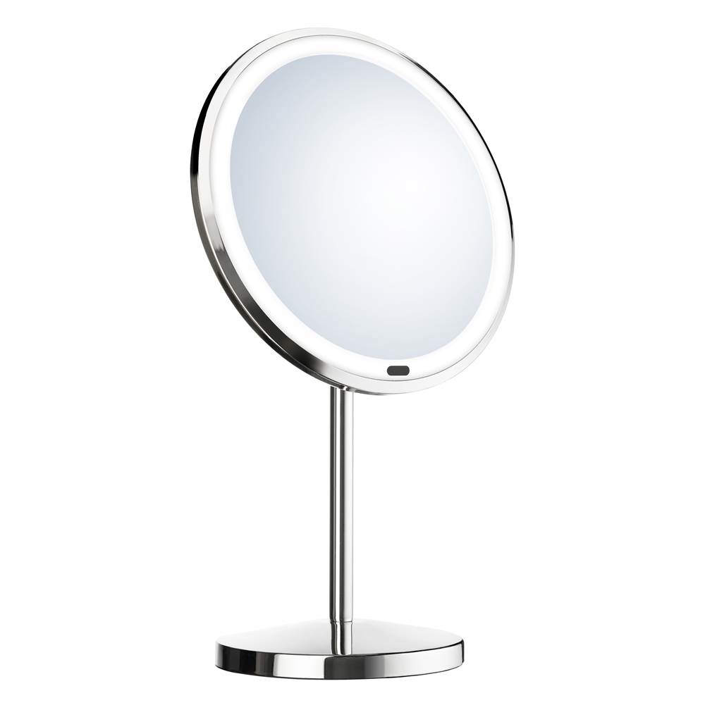 Smedbo Stand LED Kosmetikspiegel 7-fach vergrößerung und Sensortechnik rund Z625 von BB Beslagsboden