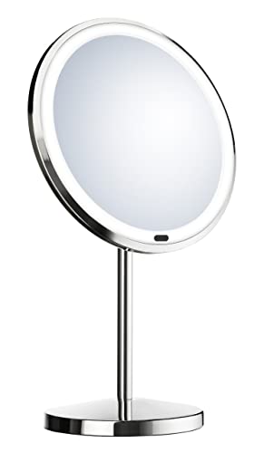 BB Beslagsboden Smedbo Stand LED Kosmetikspiegel 7-fach vergrößerung und Sensortechnik rund Z625 von SMEDBO