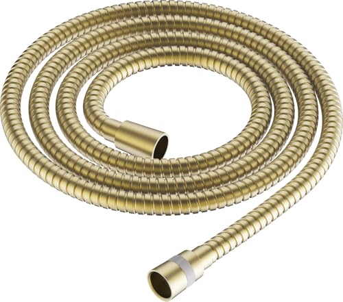 Brauseschlauch aus Stahl, 150 cm, goldfarben von BB BuyBath