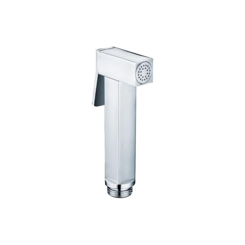 Quadratische Handbrause mit Auslöseknopf aus verchromtem Messing | Tecom von BB BuyBath
