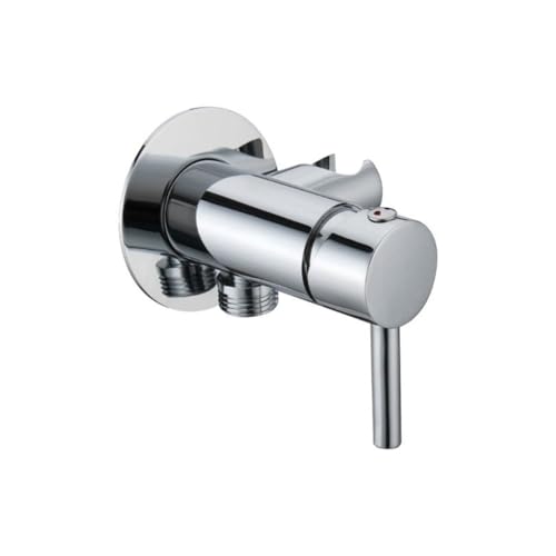 Runder Einbaumischer mit integrierter verchromter Messinghalterung G 1/2 | Tecom von BB BuyBath