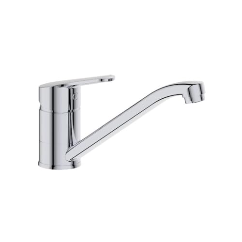 Tecom Spültischarmatur mit niedrigem Auslauf, Ø 40 mm, Anschluss 3/8" – Timeless von BB BuyBath