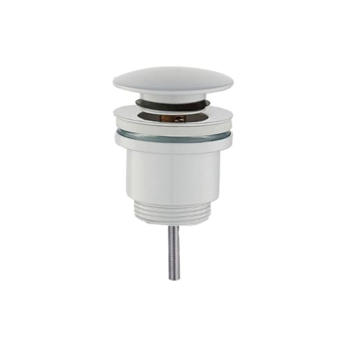 Universal-Klick-Klack-Abfluss, weiß, matt, 1 1/4 Zoll | Tecom von BB BuyBath