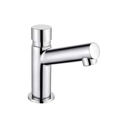 Zeitgesteuerter Wasserhahn für Waschbecken aus Messing 1/2" M 6-10 s | Tecom von BB BuyBath