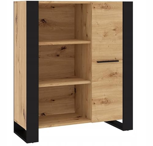 Kommode Nuka J 110 x 90 x 45 cm (H x B x T), Sideboard, Farbe Chene von BB Loisir