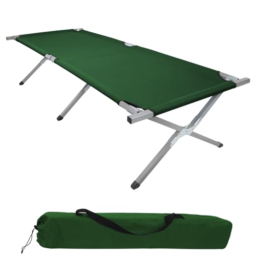 BB Sport Feldbett XXL Klappbett 210 x 72 x 45 cm Camping Bett bis 200 kg Belastbar Tragbar Klappbar Liege Reise Bequem Stabil Stahlrohr 600D Oxfordgewebe Tragetasche Gästebett, Farbe:Green BB Sport Feldbett XXL Klappbett 210 x 72 x 45 cm Camping Bett bis 200 kg Belastbar Tragbar Klappbar Liege Reise Bequem Stabil Stahlrohr 600D Oxfordgewebe Tragetasche Gästebett, Farbe:Green von BB Sport