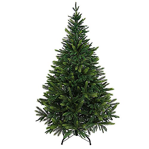 BB Sport Luxus Christbaum 150 cm Mittelgrün/Douglasie künstlicher Weihnachtsbaum PE/PVC Spritzguss Mix Tannenbaum Standfuß von BB Sport